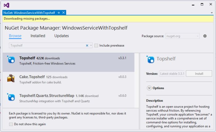 NuGet Package Manager